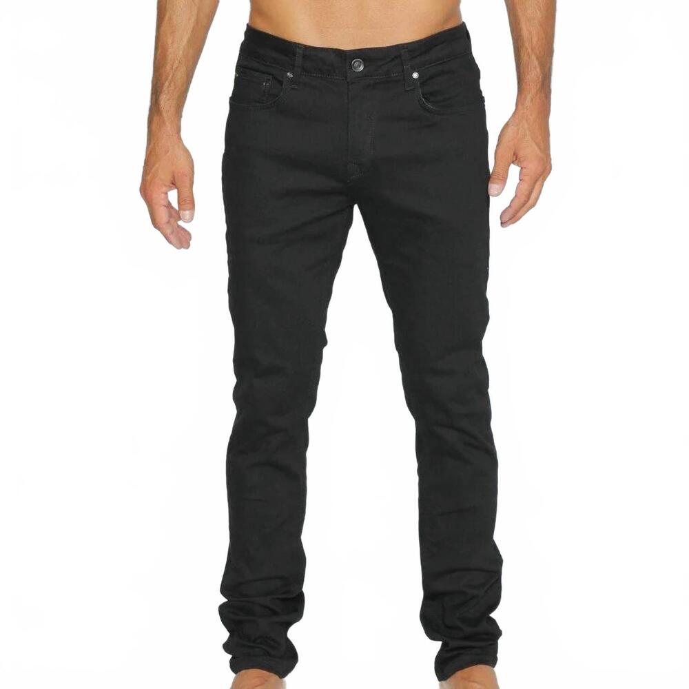 NEW EIGHT X men's slim fit stretch denim jeans in black